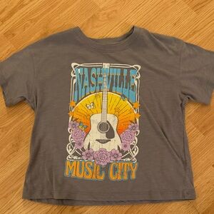 Gray Nashville Music City Kids T-Shirt